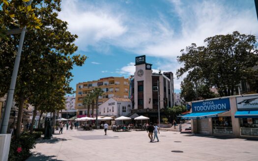 Bar in main plaza Torremolinos