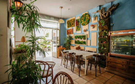 Compact café for sale on the Costa del Sol with basic furnishings and takeaway setup